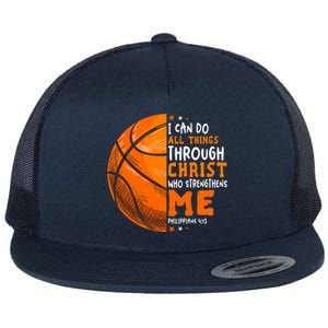 Basketball Player And Fans Funny For Dad Mom Gift Flat Bill Trucker Hat