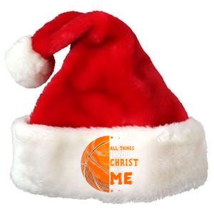 Basketball Player And Fans Funny For Dad Mom Gift Premium Christmas Santa Hat