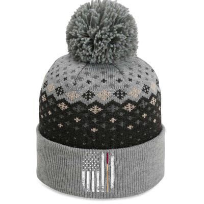 Billiards Pool American Flag The Baniff Cuffed Pom Beanie