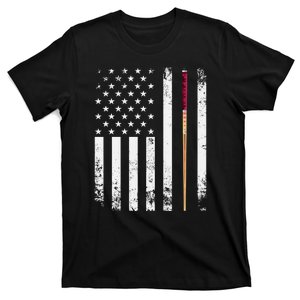 Billiards Pool American Flag T-Shirt