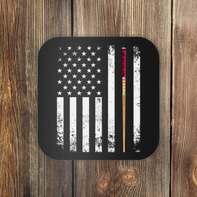 Billiards Pool American Flag Coaster