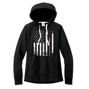 Billiards Pool American Flag Women's Fleece Hoodie