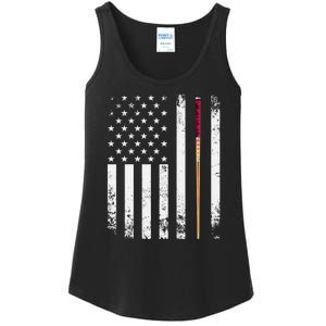 Billiards Pool American Flag Ladies Essential Tank