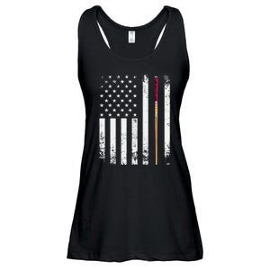 Billiards Pool American Flag Ladies Essential Flowy Tank