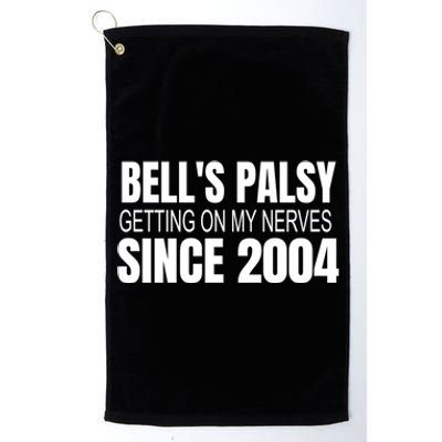 Bell's Palsy Awareness Facial Palsy Gift Platinum Collection Golf Towel