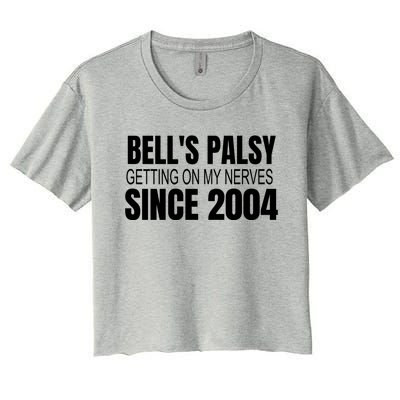 Bell's Palsy Awareness Facial Palsy Gift Women's Crop Top Tee