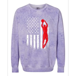 Basketball Player - American Basketball Lover Colorblast Crewneck Sweatshirt