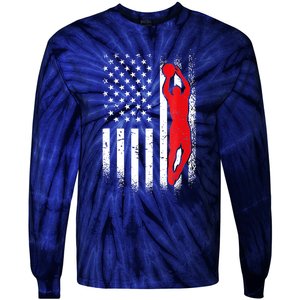 Basketball Player - American Basketball Lover Tie-Dye Long Sleeve Shirt