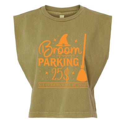 Broom Parking All Others Will Be Toad Unique Halloween Gift Garment-Dyed Women's Muscle Tee