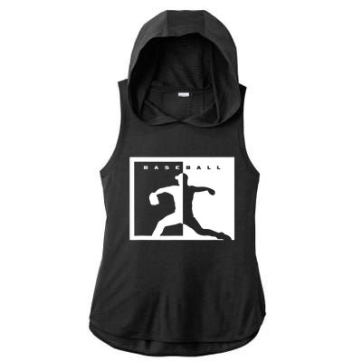 Baseball Pitcher Apparel Baseball Ladies PosiCharge Tri-Blend Wicking Draft Hoodie Tank