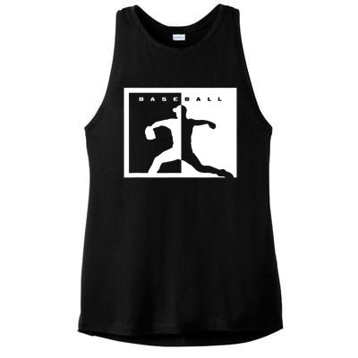 Baseball Pitcher Apparel Baseball Ladies PosiCharge Tri-Blend Wicking Tank