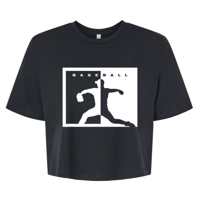 Baseball Pitcher Apparel Baseball Bella+Canvas Jersey Crop Tee