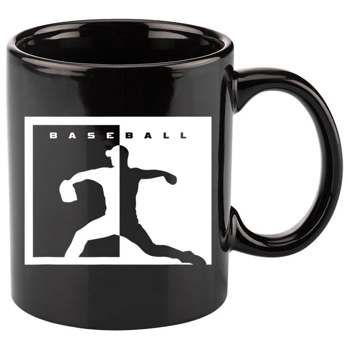 Baseball Pitcher Apparel Baseball 11oz C Handle Ceramic Mug