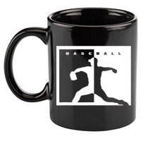 Baseball Pitcher Apparel Baseball 11oz C Handle Ceramic Mug