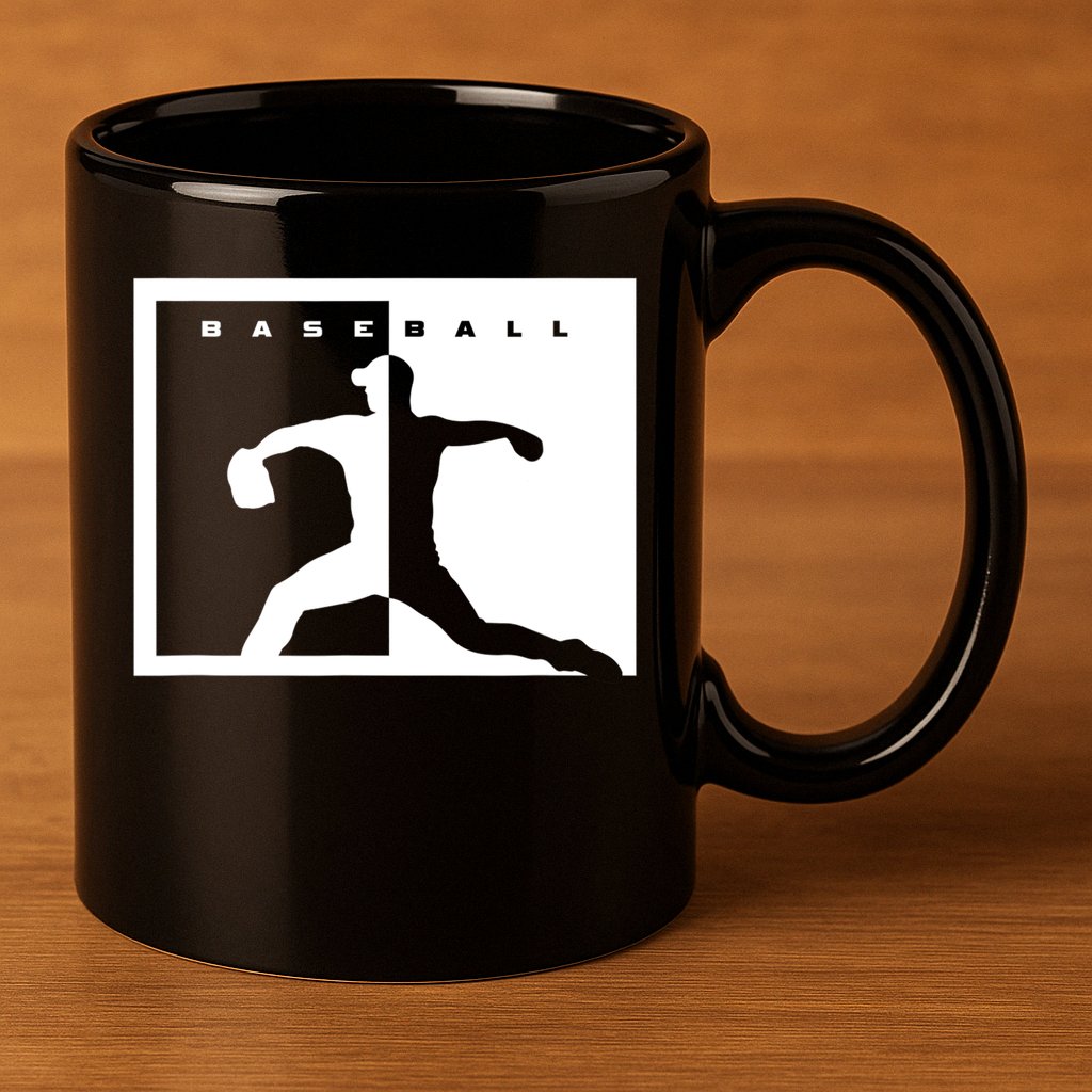 Baseball Pitcher Apparel Baseball 11oz C Handle Ceramic Mug