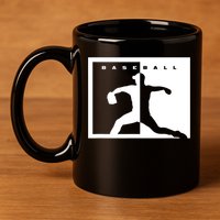 Baseball Pitcher Apparel Baseball 11oz C Handle Ceramic Mug