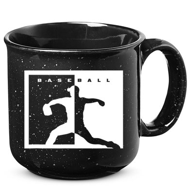 Baseball Pitcher Apparel Baseball 15oz Campfire Ceramic Mug