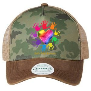 Bell's Palsy Awareness Hands Bell's Palsy Gift Funny Gift Legacy Tie Dye Trucker Hat