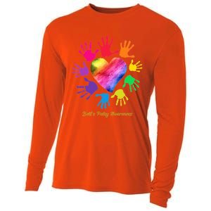 Bell's Palsy Awareness Hands Bell's Palsy Gift Funny Gift Cooling Performance Long Sleeve Crew