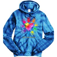 Bell's Palsy Awareness Hands Bell's Palsy Gift Funny Gift Tie Dye Hoodie