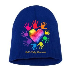 Bell's Palsy Awareness Hands Bell's Palsy Gift Funny Gift Short Acrylic Beanie