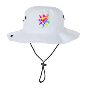 Bell's Palsy Awareness Hands Bell's Palsy Gift Funny Gift Legacy Cool Fit Booney Bucket Hat