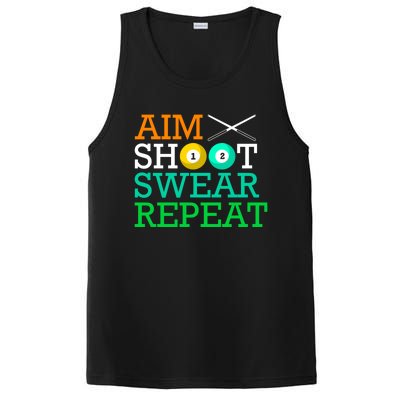 Billiards Pool Aim Shoot Swear Repeat Gift PosiCharge Competitor Tank