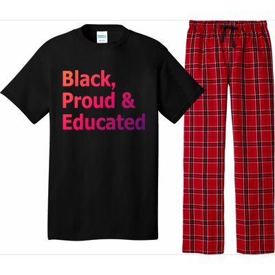 Black Proud And Educated African American Cool Gift Pajama Set