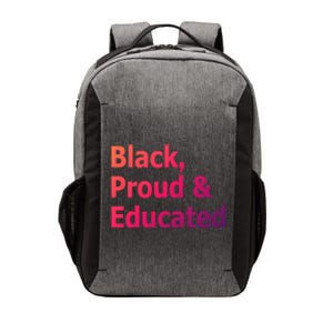 Black Proud And Educated African American Cool Gift Vector Backpack