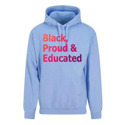 Black Proud And Educated African American Cool Gift Unisex Surf Hoodie