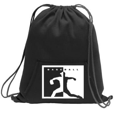 Baseball Pitcher Apparel Baseball Sweatshirt Cinch Pack Bag