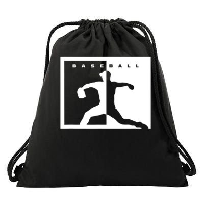 Baseball Pitcher Apparel Baseball Drawstring Bag