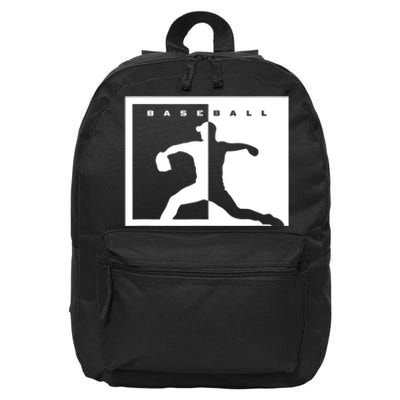 Baseball Pitcher Apparel Baseball 16 in Basic Backpack