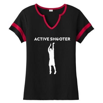 Basketball Player Active Shooter Basketball Lovers Men Women Ladies Halftime Notch Neck Tee