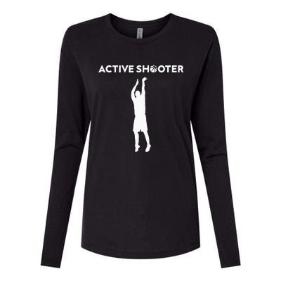 Basketball Player Active Shooter Basketball Lovers Men Women Womens Cotton Relaxed Long Sleeve T-Shirt