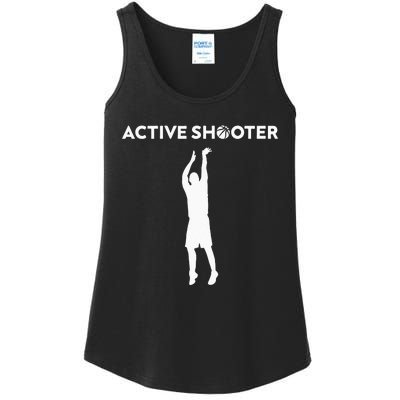 Basketball Player Active Shooter Basketball Lovers Men Women Ladies Essential Tank