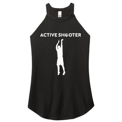 Basketball Player Active Shooter Basketball Lovers Men Women Women's Perfect Tri Rocker Tank