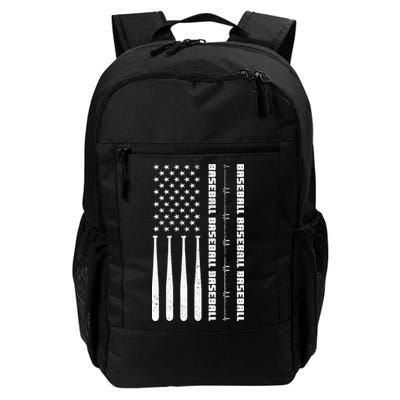 Baseball Player American Flag Patriotic Boy Baseball Backpack