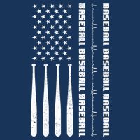 Baseball Player American Flag Patriotic Boy Baseball 7 Panel Mesh Trucker Snapback Hat