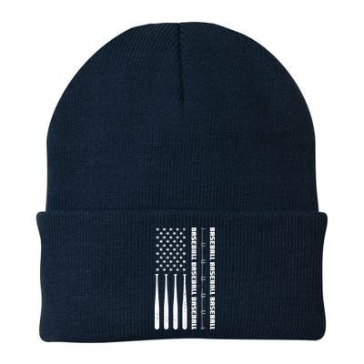 Baseball Player American Flag Patriotic Boy Baseball Beanie