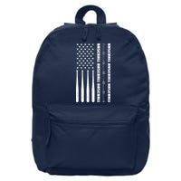 Baseball Player American Flag Patriotic Boy Baseball 16 in Basic Backpack