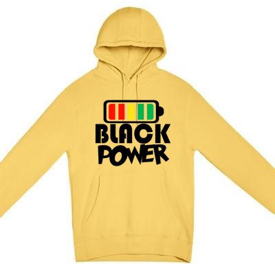 Black Power Afro American Melanin Black Lives Matter Gift Premium Pullover Hoodie