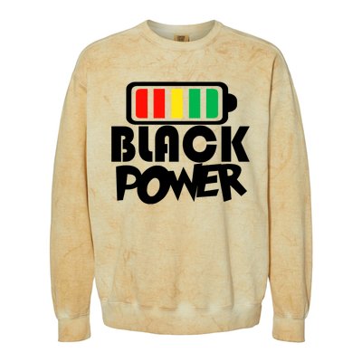 Black Power Afro American Melanin Black Lives Matter Gift Colorblast Crewneck Sweatshirt