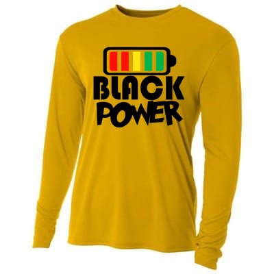 Black Power Afro American Melanin Black Lives Matter Gift Cooling Performance Long Sleeve Crew