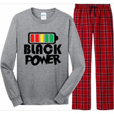 Black Power Afro American Melanin Black Lives Matter Gift Long Sleeve Pajama Set