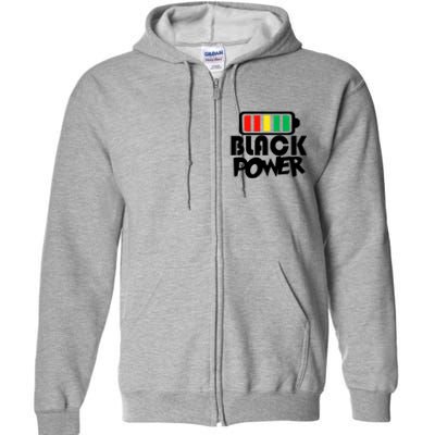 Black Power Afro American Melanin Black Lives Matter Gift Full Zip Hoodie