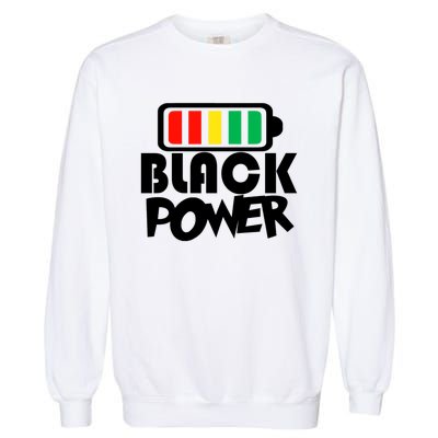 Black Power Afro American Melanin Black Lives Matter Gift Garment-Dyed Sweatshirt