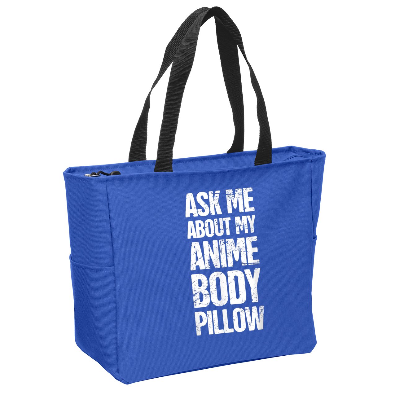 Body Pillow Anime Weeaboo Waifu Zip Tote Bag