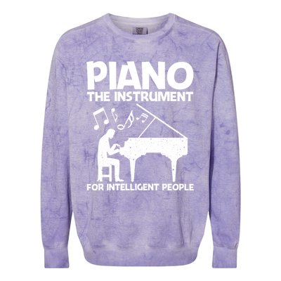 Best Piano Art Keyboard Piano Player Pianist Gift Colorblast Crewneck Sweatshirt