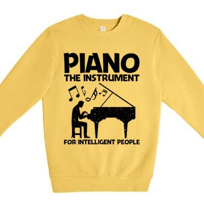 Best Piano Art Keyboard Piano Player Pianist Gift Premium Crewneck Sweatshirt